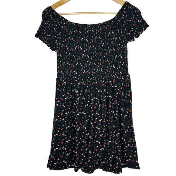 Pie in the Sky Floral Smocked Floral Off the Shoulder Top Dress Large - Picture 1 of 4
